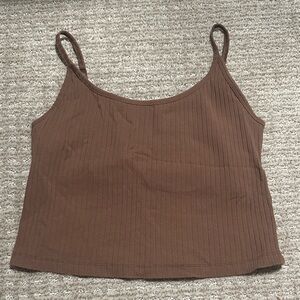 Old Navy Brown Ribbed Camisole